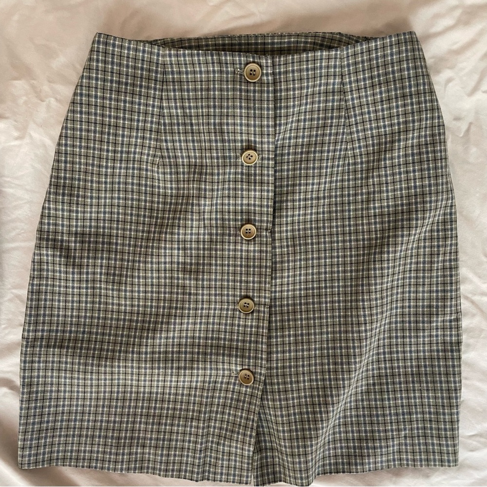90s plaid vintage skirt